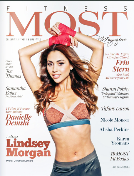 Lindsey Morgan For Most Fitness Magazine July 2015 -3
