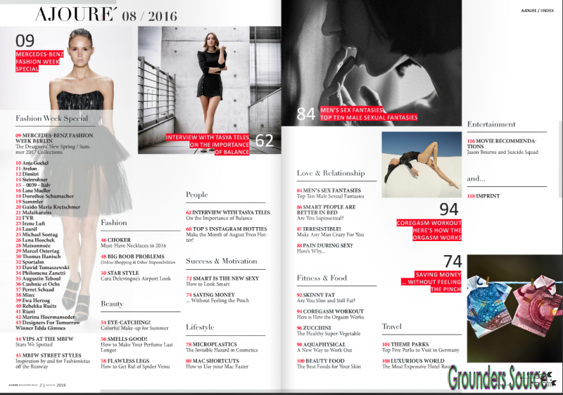 Scans Lifestyle Tasya Teles For Ajoure Germany August 2016â€“1
