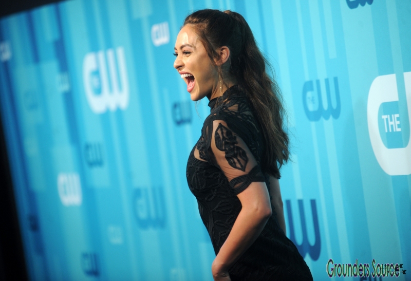 Lindsey Morgan Attends CW Upfronts The 2017 Events May 18th, 2017 New York
