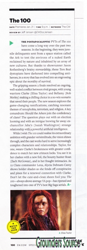 Scans Entertainment Weekly January 29, 2016
