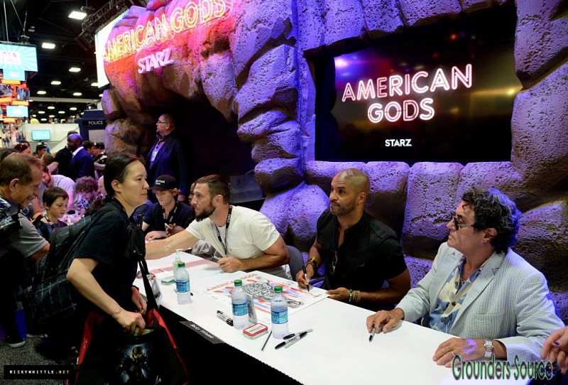 Starz Panel and Signing American Gods Ricky Whittle July 2016
