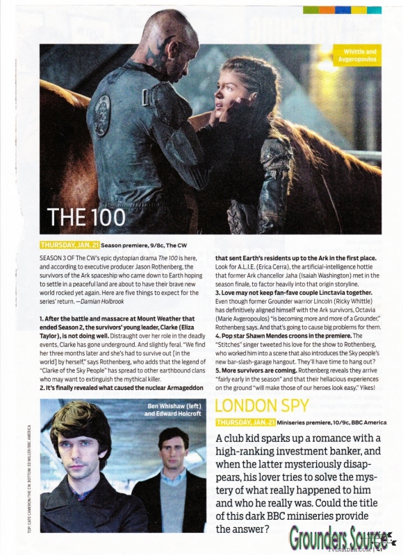 Scans TV Guide Magazine January 17th-31st, 2016
