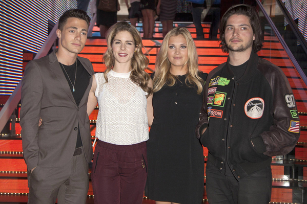 Eliza Taylor and Thomas McDonell Attend Madrid Calle 13 Premier June 9th 2014
