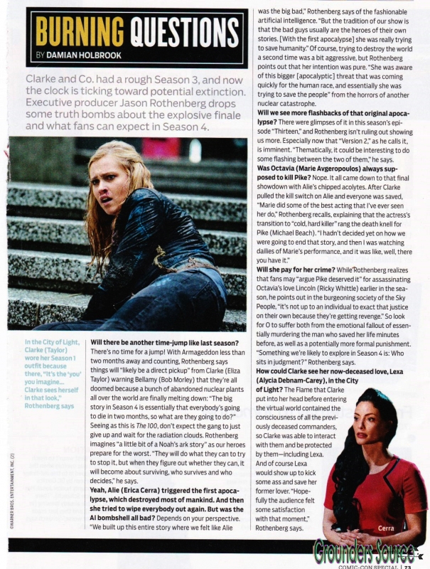 Scans TV Guide Magazine July 14th 2016 Comic Con 2016 Editionâ€“1
