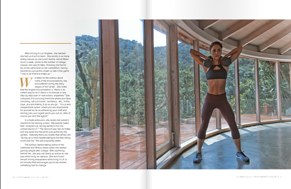 Lindsey Morgan July 2015 Most Fitness Magazine
