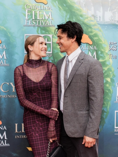 Bob Morley at the 2025 Catalina Film Fest Eliza Taylor Events
