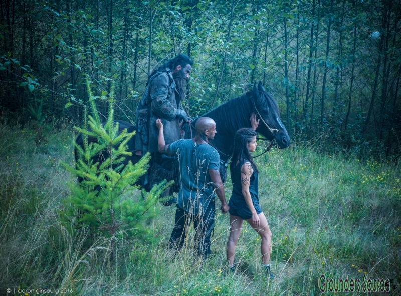 The 100 Season Three Behind the Scenes-174
