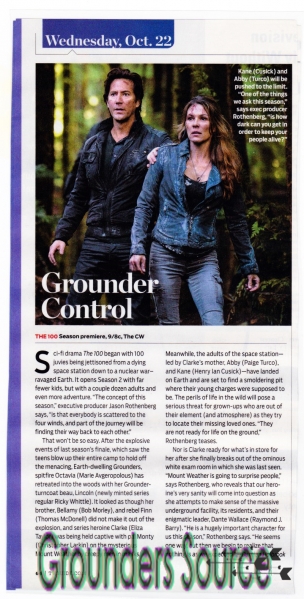 Scans TV Guide Magazine October 2014
