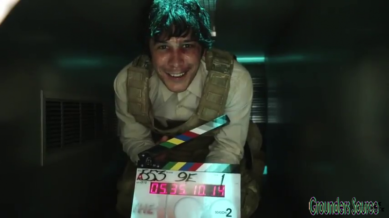 The 100 Gag Reel Captures Season Two DVD Extras-641
