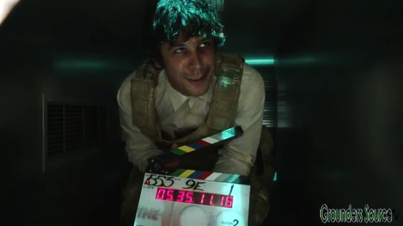 The 100 Gag Reel Captures Season Two DVD Extras-637
